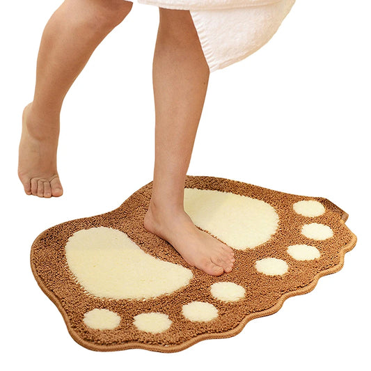 Absorbent Floor Mats with Big Feet, Bath Mat, Toilet Area Rugs, Doormat, Floor Pad Rug, 40x60cm