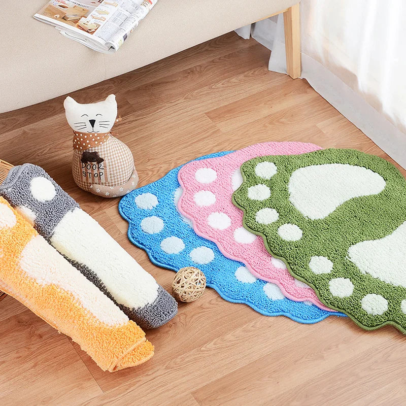 Absorbent Floor Mats with Big Feet, Bath Mat, Toilet Area Rugs, Doormat, Floor Pad Rug, 40x60cm