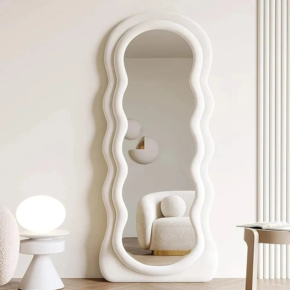 Large Arched Top Full Body Mirror with Lights and Flannel Frame—Modern Wavy Design for Living Room.

Large Arched Top Full Body Mirror with Lights and Flannel Frame—Modern Wavy Design for Living Room.



Large Arched Top