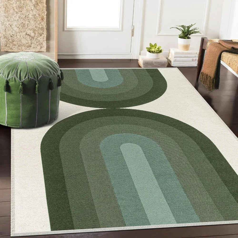 Modern Rainbow Area Rugs for Living Rooms and Bedroom Office