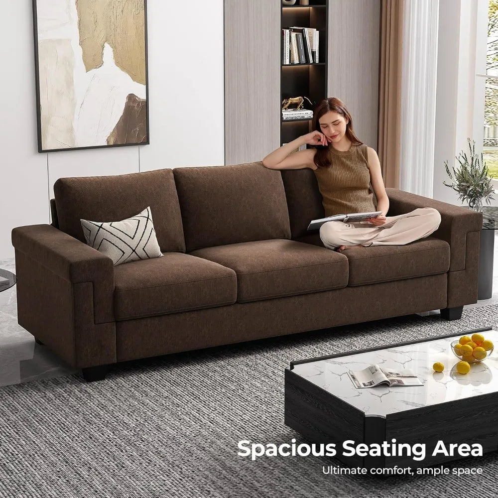 Office Sofas ，90 Inch Sofa Couch, 3 Seater Couches With Deep Seats