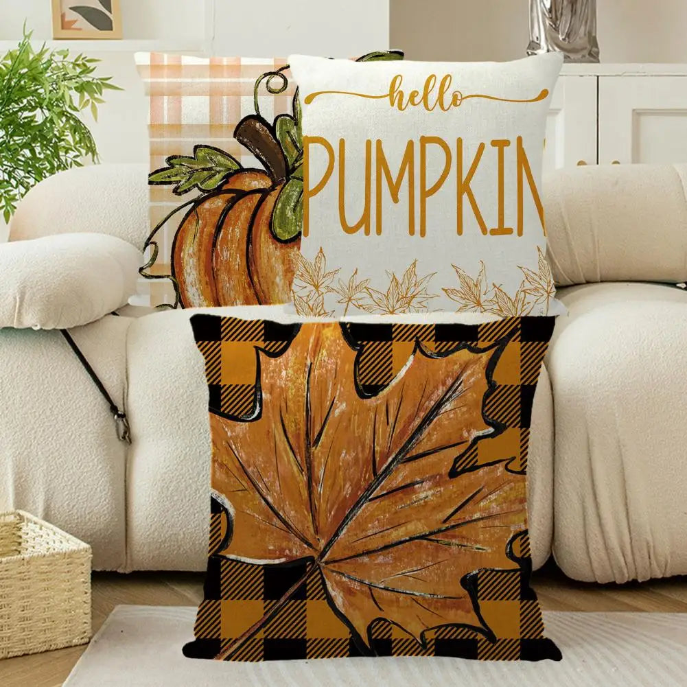 Throw Pillowcase Set for Halloween and Thanksgiving