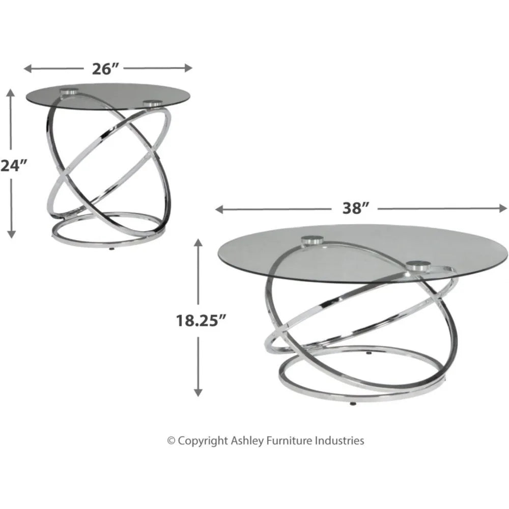 Round 3 Piece Small Table Set