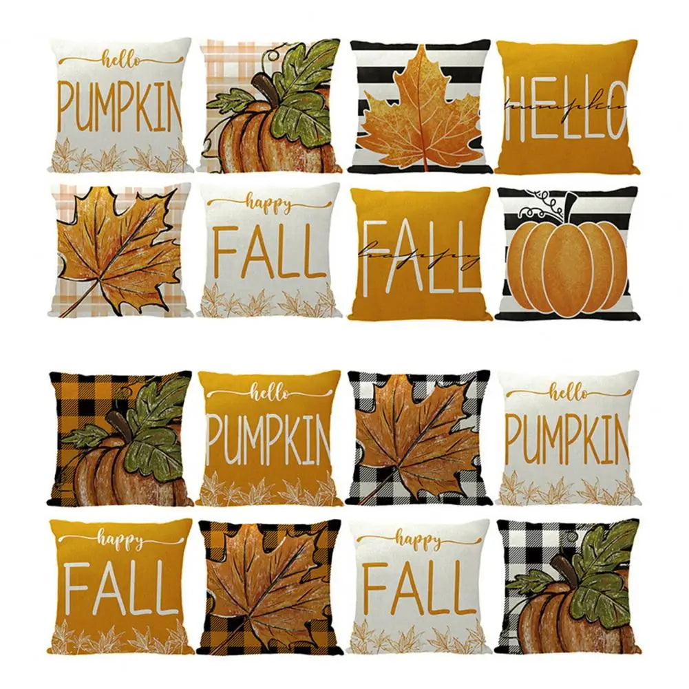 Throw Pillowcase Set for Halloween and Thanksgiving