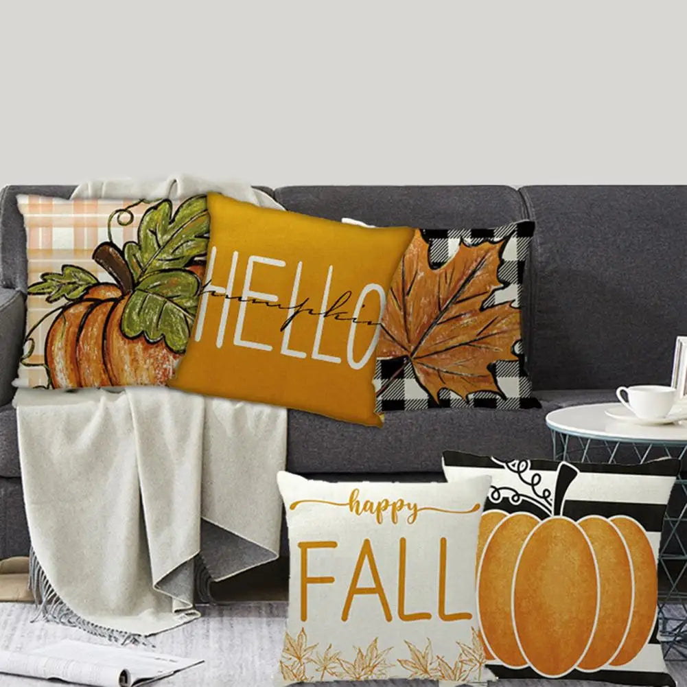 Throw Pillowcase Set for Halloween and Thanksgiving