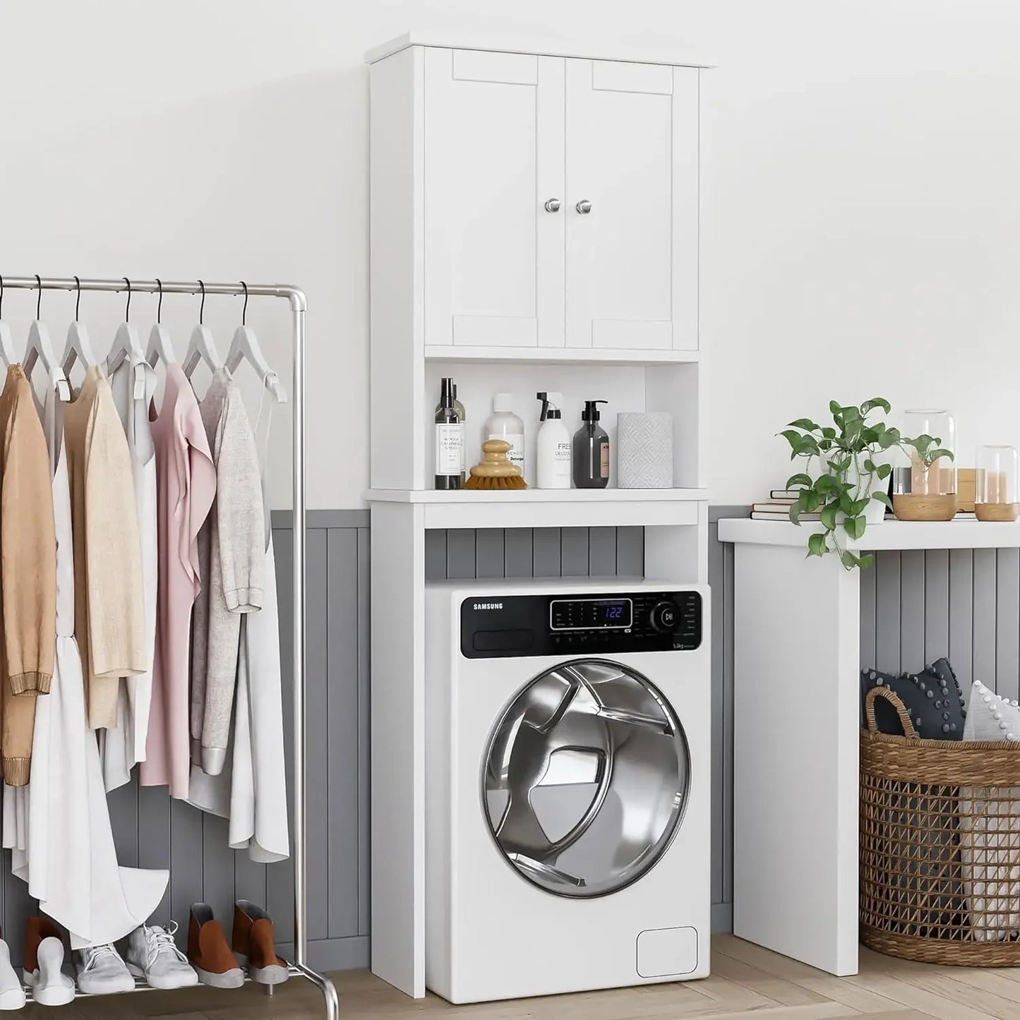 Over The Toilet Storage Cabinet Bathroom Shelf Organizer