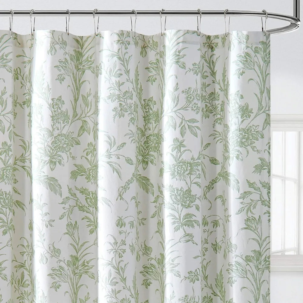 Home - Shower Curtains, Stylish Cotton Bathroom Décor, Elegant Floral Home Décor, 72"L x 72"W with a lightweight, durable feel