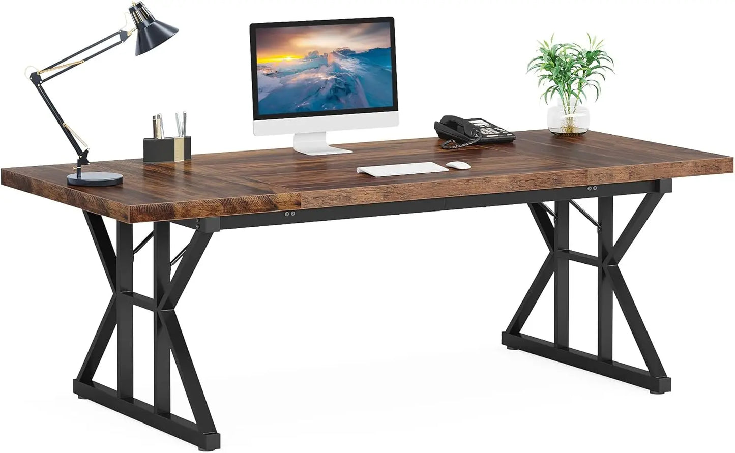 Modern and Simple Executive Desk with sturdy support