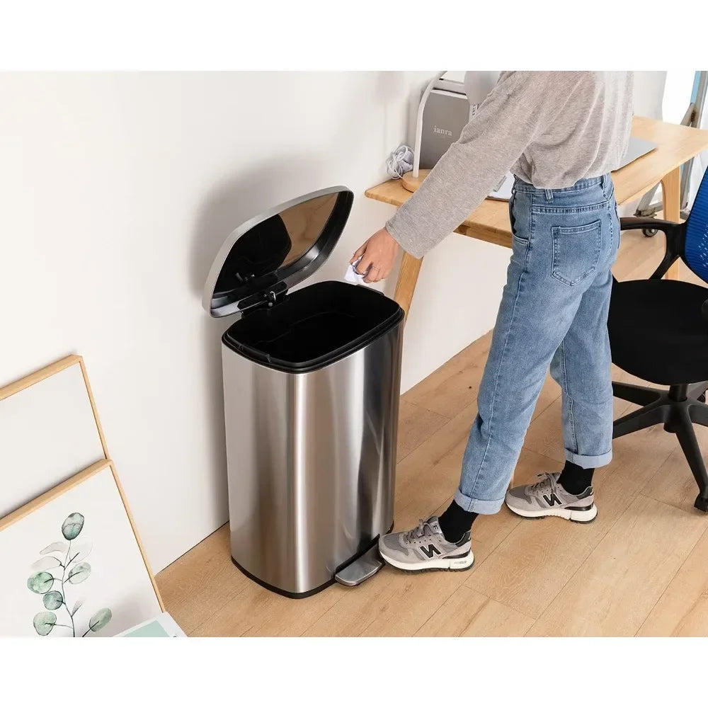 13 Gallon/50 L Garbage Can For Kitchen, Office, or Bedroom